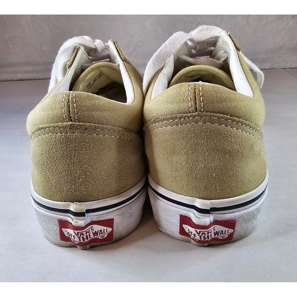 Vans Old Skool Tan Suede Canvas Low Top Sneakers Shoes Women US 7.5 Mens US 6.0 - Picture 2 of 9